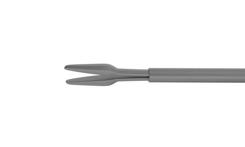 793R 12-301-25H Gripping Forceps with a Sandblasted Platform, Attached to a Universal Handle, with RUMEX Flushing System, 25 Ga