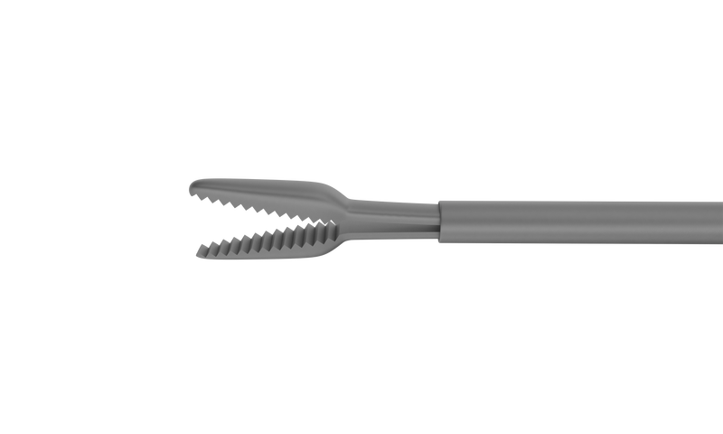 999R 12-304-25H Gripping Forceps with a "Crocodile" Platform, Attached to a Universal Handle, with RUMEX Flushing System, 25 Ga