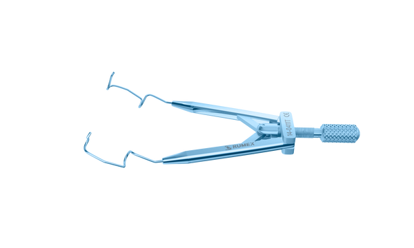 411R 14-0411T Lieberman Nasal Speculum, 14.00 mm V-Shaped Blades, Flat Branches, Adult Size, Length 70 mm, Titanium