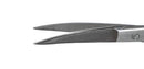 216R 11-081S Curved Iris Scissors, Sharp Tips, 28.00 mm Blades, Ring Handle, Length 115 mm, Stainless Steel