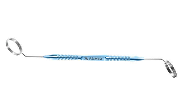 999R 3-0230 Abdullayev Scleral Marker for Keratoplasty, Double-Ended (16.00 mm and 16.50 mm Diameters), Length 153 mm, Round Titanium Handle