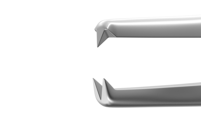 999R 4-050S Colibri Corneal Forceps, 0.12 mm, 1x2 Teeth, Flat Handle, Length 84 mm, Stainless Steel