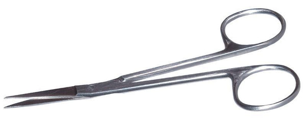 112R 11-100S Knapp Straight Strabismus Scissors, Ring Handle, Length 115 mm, Stainless Steel
