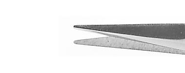 484R 11-054S Vannas Capsulotomy Scissors, Angled, Sharp Tips, 6.00 mm Blades, Flat Handle, Length 81 mm, Stainless Steel
