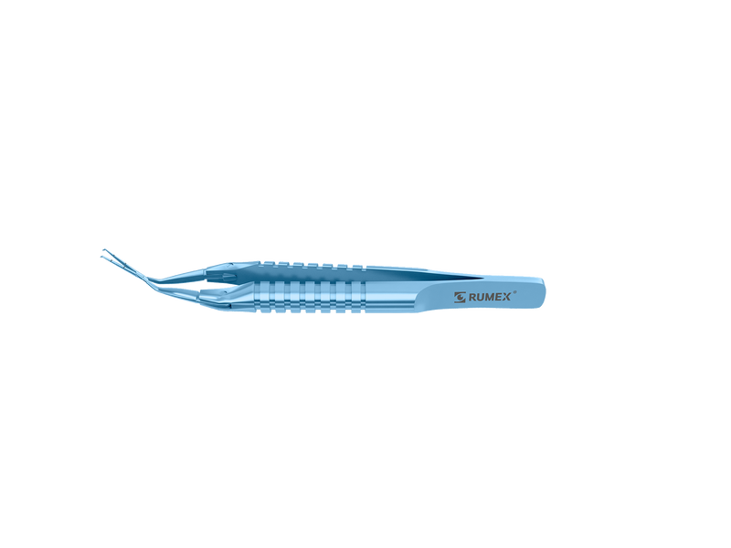 999R 4-0396/SRT Capsulorhexis Forceps with Scale (2.50/5.00 mm), Cross-Action, for 1.50 mm Incisions, Straight Titanium Jaws (8.50 mm), Short Lever (16.00 mm), Short (71 mm) Round Titanium Handle, Length 90 mm