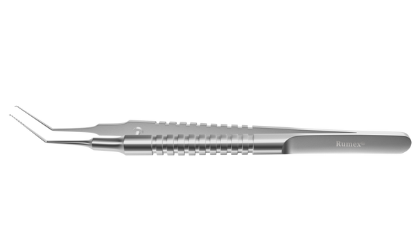 999R 4-03115S Utrata Capsulorhexis Forceps with Scale (6 Engravings, 1.00 mm), Cystotome Tips, 11.50 mm Straight Jaws, Round Handle, Length 110 mm, Stainless Steel
