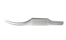 830R 4-0501S Colibri Corneal Forceps, 0.12 mm, 1x2 Teeth, Flat Handle, Length 77 mm, Stainless Steel