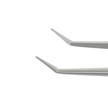 118R 4-174S McPherson Angled Tying Forceps, 8.00 mm Tying Platform, Length 103 mm, Stainless Steel