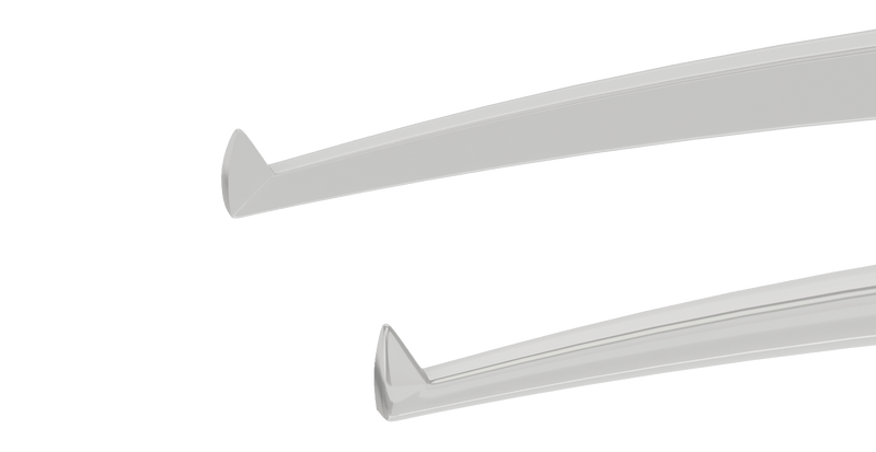 999R 4-246S Florakis Endothelial Forceps, Reversed Tips, Angled 75°, Length 103 mm, Stainless Steel