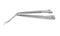 999R 4-03952/MR Capsulorhexis Forceps with Scale (2.50/5.00 mm), Cross-Action, for 1.50 mm Incisions, Curved Stainless Steel Jaws (8.50 mm), Long Lever (26.00 mm), Medium (91 mm) Round Titanium Handle, Length 120 mm