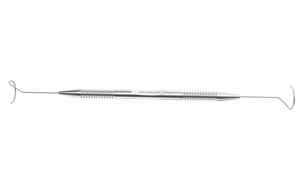 959R 9-031S Pigtail Lacrimal Probe, 8.00 mm Probes with Holes, Polished Tip, Round Handle, Length 125 mm, Stainless Steel